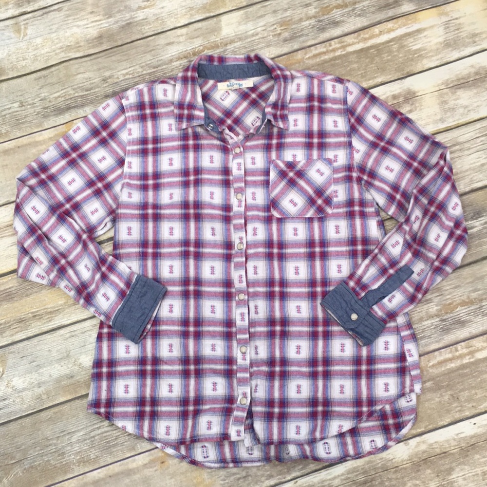 Wild Blue Plaid Shirt